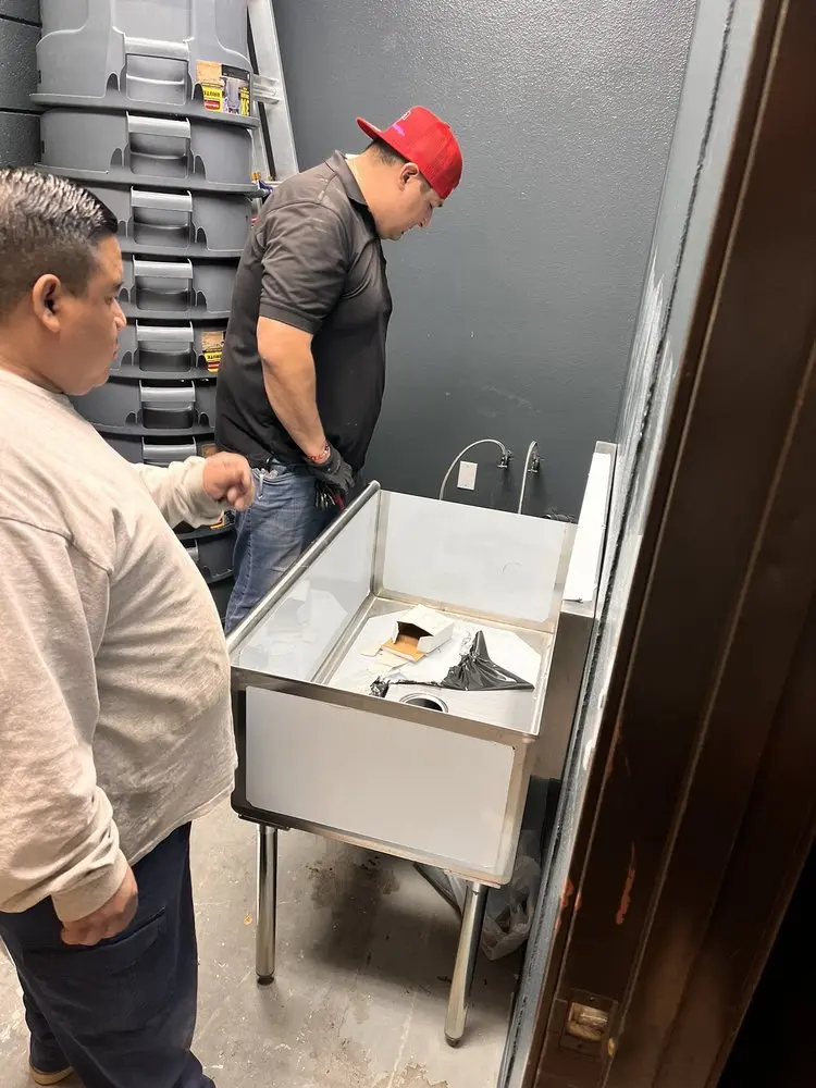 Commercial plumbing and sink installation in Warrenhurst